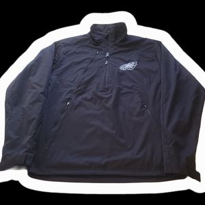 Philadelphia Eagles Black Pullover windbreaker